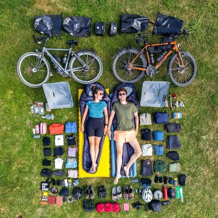 Close-up of bicycle gear components
